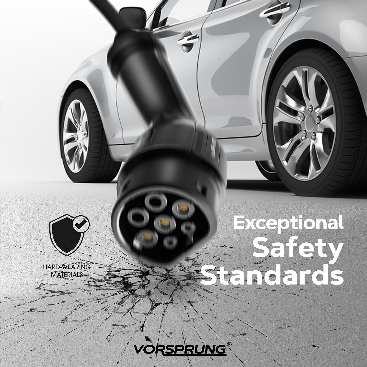Thumbnail 6 de VORSPRUNG EV Charging Cable Type 2 to Type 2 (8m, 32A, 7.68kW) Mode 3 Single Phase, IP65 Lead + Carry Bag