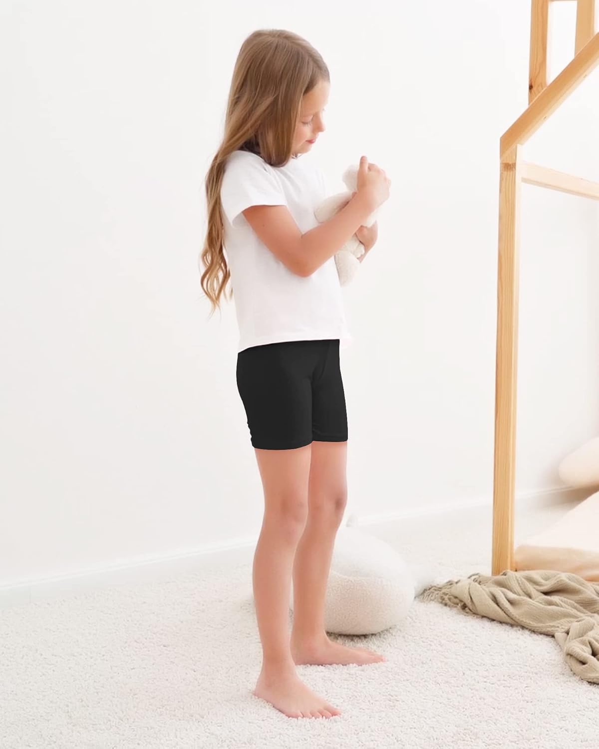 Thumbnail 1 de Auranso Girls Bike Shorts (Cartwheel) Breathable, Non-See-Through Dance Shorts for Kids