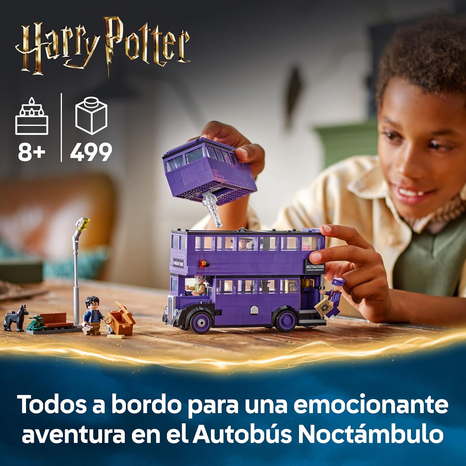 Thumbnail 1 de LEGO Harry Potter 76446 Aventura en el Autobús Noctámbulo con 5 minifiguras y accesorios