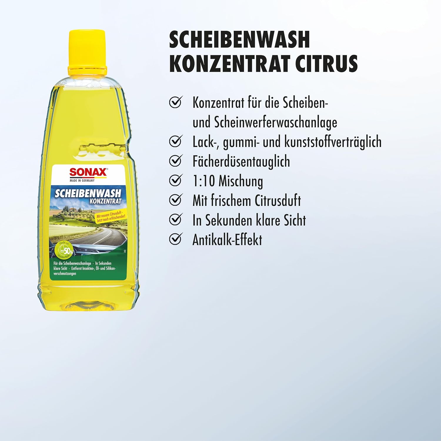 Thumbnail 2 de SONAX ScheibenWash Konzentrat Citrusduft 1 Liter