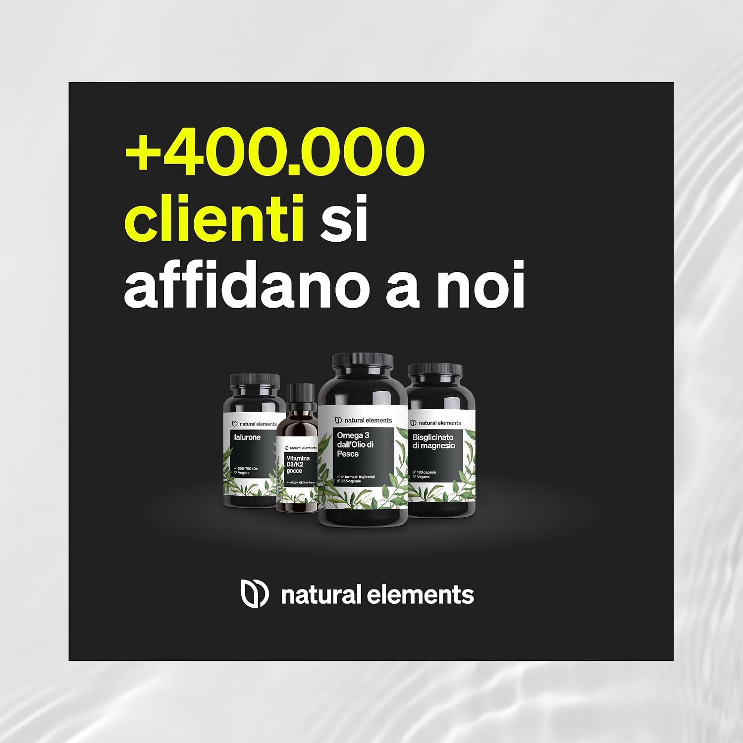 Thumbnail 6 de Natural Elements Collagene e Acido Ialuronico Integratore da 180 capsule con Vitamina C e Biotina