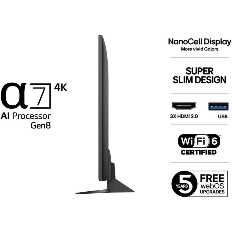 Thumbnail 1 de LG NANOCELL 50NANO82A6B, TV LED 50" 4K UltraHD con webOS y HDR