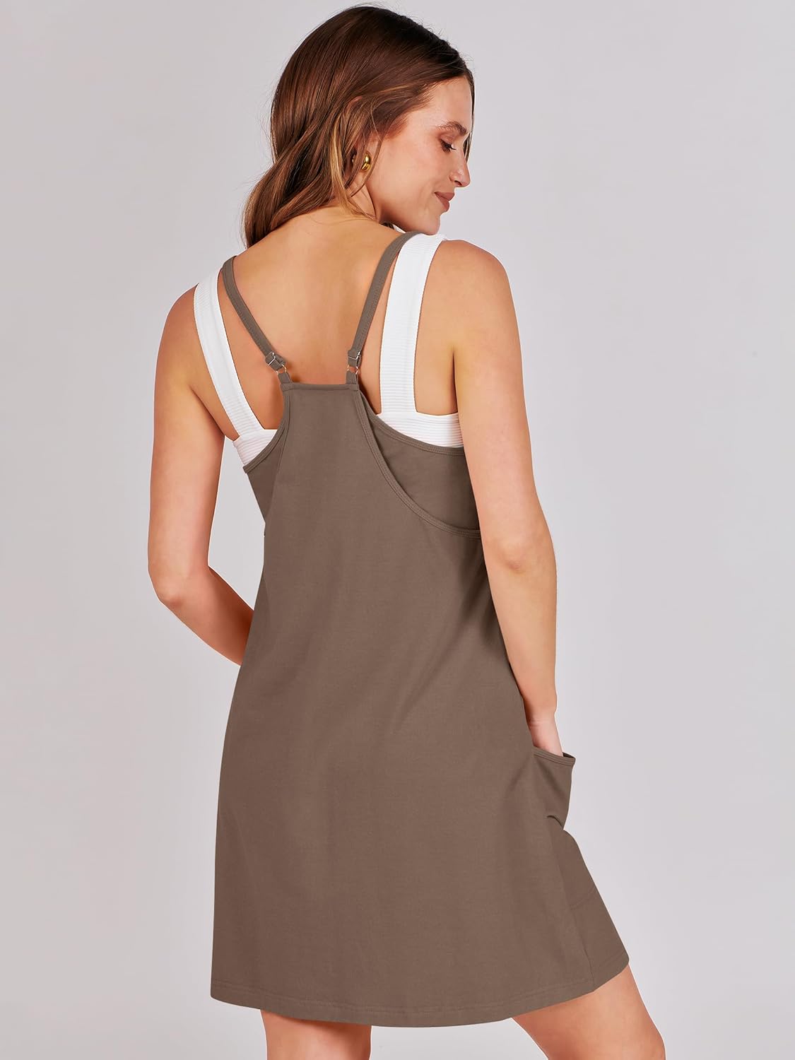 Thumbnail 4 de ANRABESS Women Athletic Dress with Built-in Shorts — Summer Tennis & Active Dress