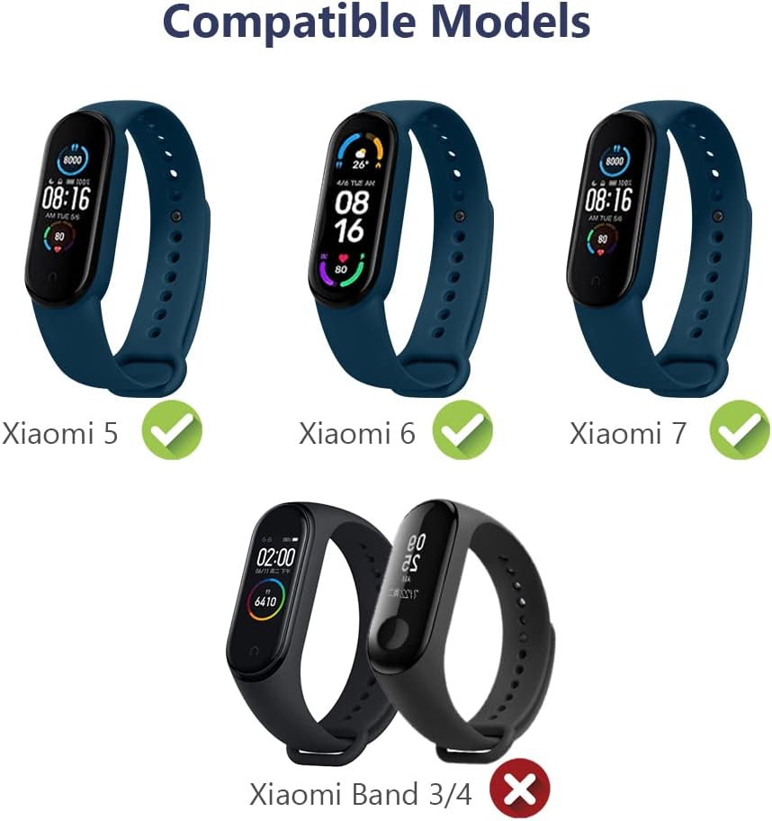 Detalle 2 de Ainiv vervangbandje voor Xiaomi Mi Band, verstelbaar en geperforeerd