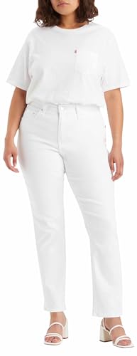 Detalle 2 de Levi's 724 High Rise Straight Jeans Mujer Western White