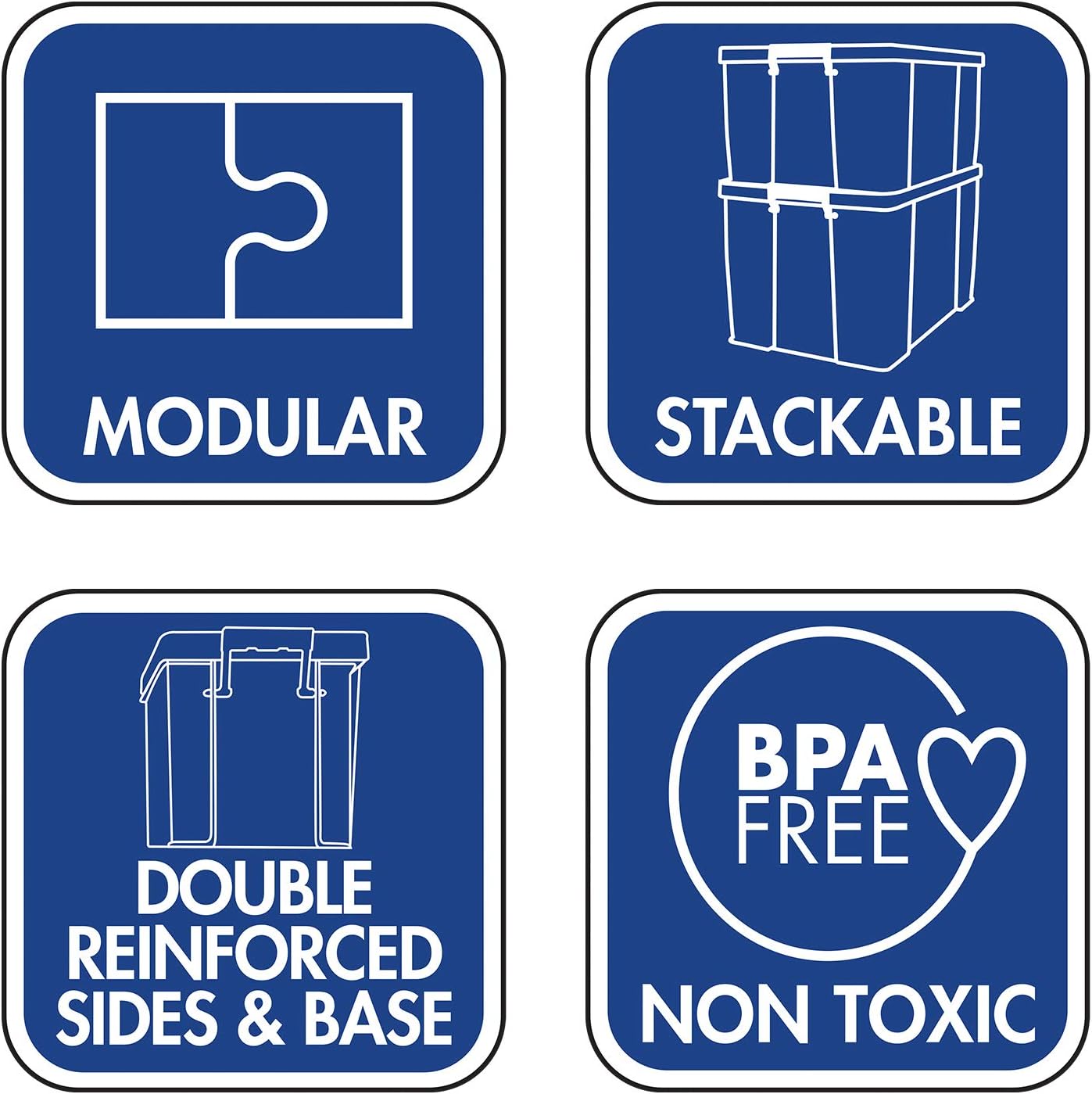 Detalle de Bankers Box ProStore scatola porta oggetti in plastica trasparente con coperchio, 18,5 litri, impilabile