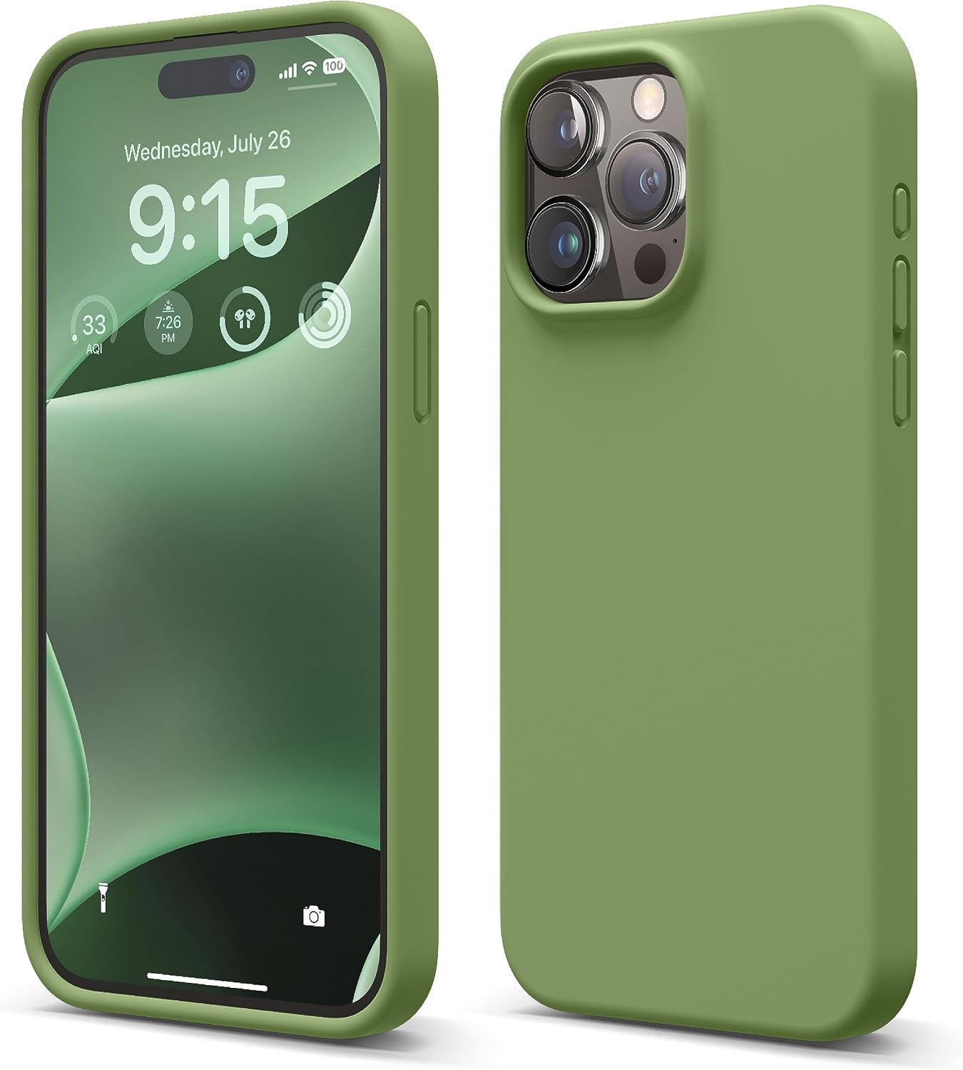 Detalle de elago Coque Silicone Liquide iPhone 15 Pro Max protection intégrale 4 couches