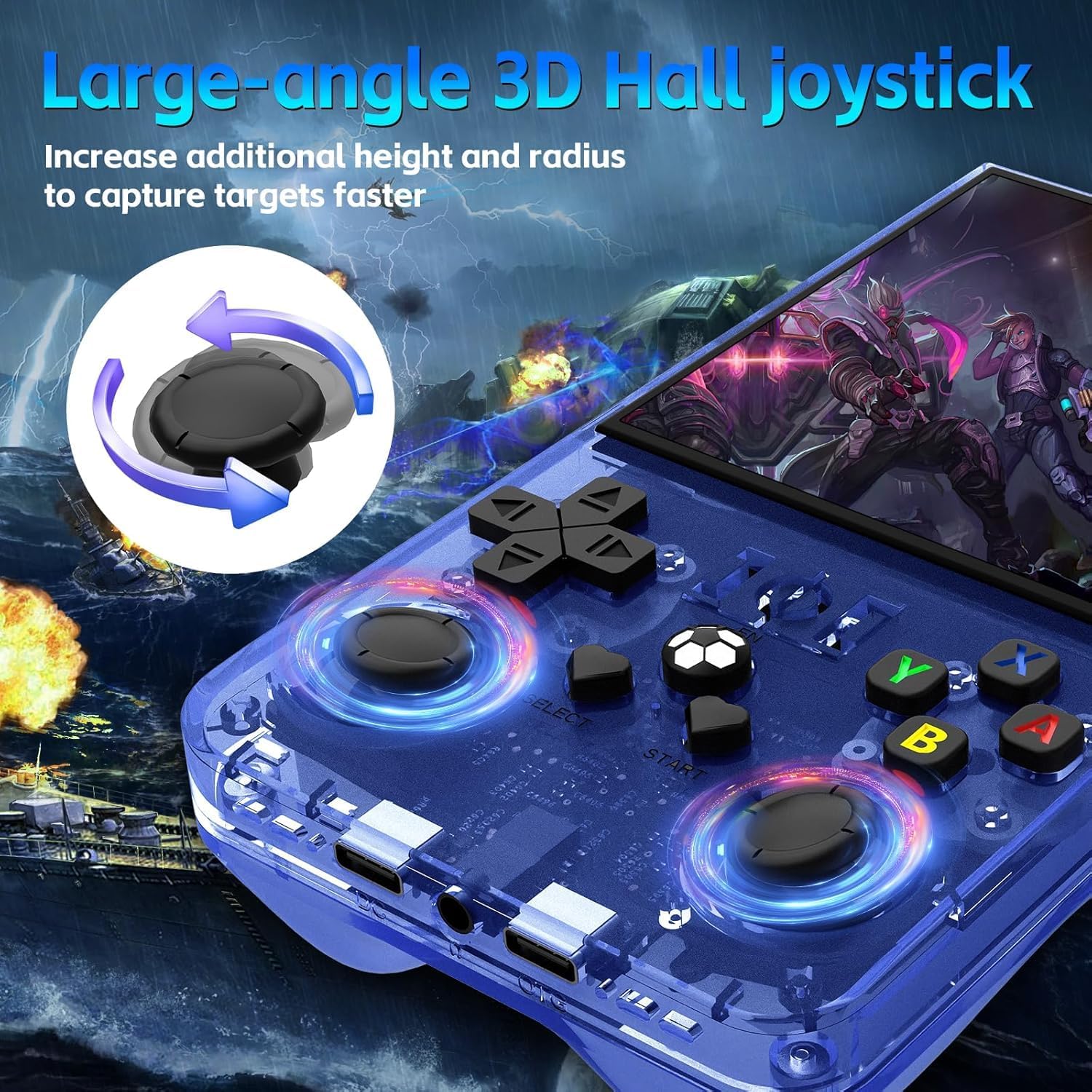 Thumbnail 4 de R36MAX Handheld Game Console: Retro Gaming on the Go with 64GB and Open Source Linux