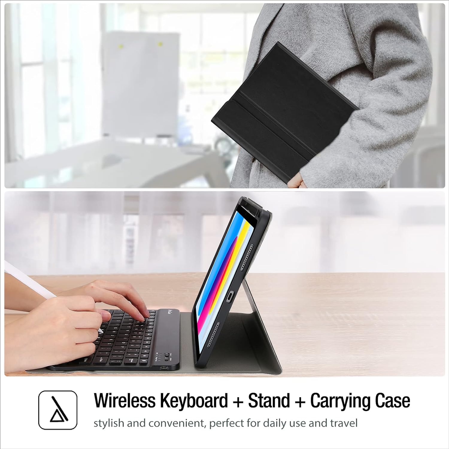 Thumbnail 6 de ProCase for iPad 11th (A16) 11-inch 2025 / 10th Generation Case with Keyboard – Black
