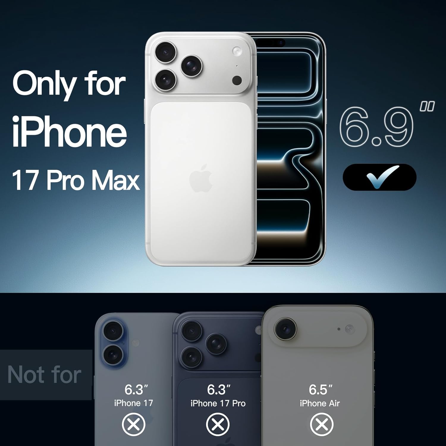 Thumbnail 1 de JETech iPhone 17 Pro Max clear case 6.9-inch