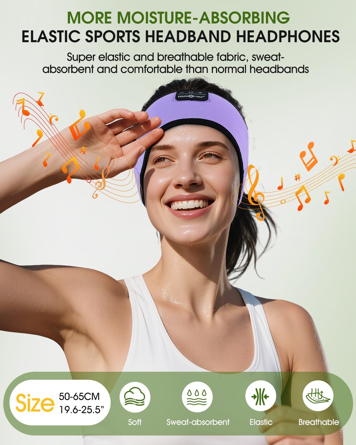 Thumbnail 2 de MUSICOZY Sleep Headphones for Side Sleepers: Ultra-Soft Bluetooth Headband