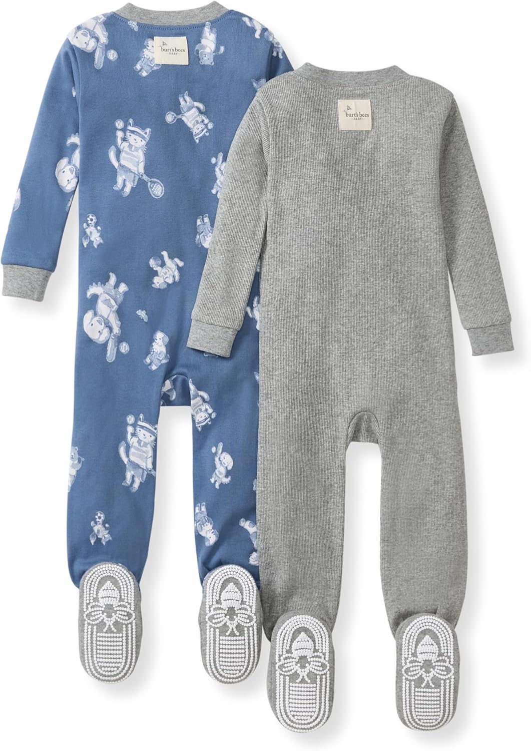 Thumbnail 1 de Burt's Bees Baby baby-boys Organic Cotton Zip-Up Footie Sleeper Pajamas (1-Piece)