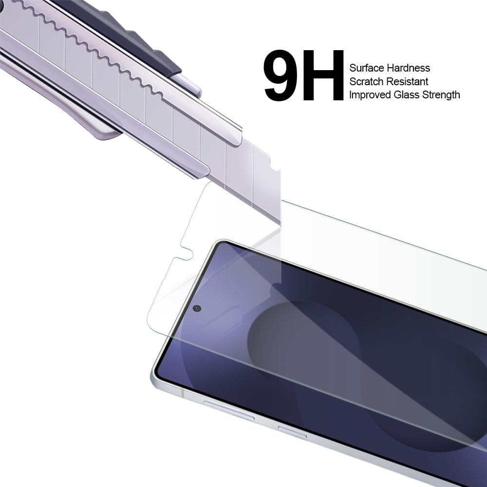 Detalle 2 de Supershieldz S26 Ultra Tempered Glass Screen Protector, 3-Pack, 9H