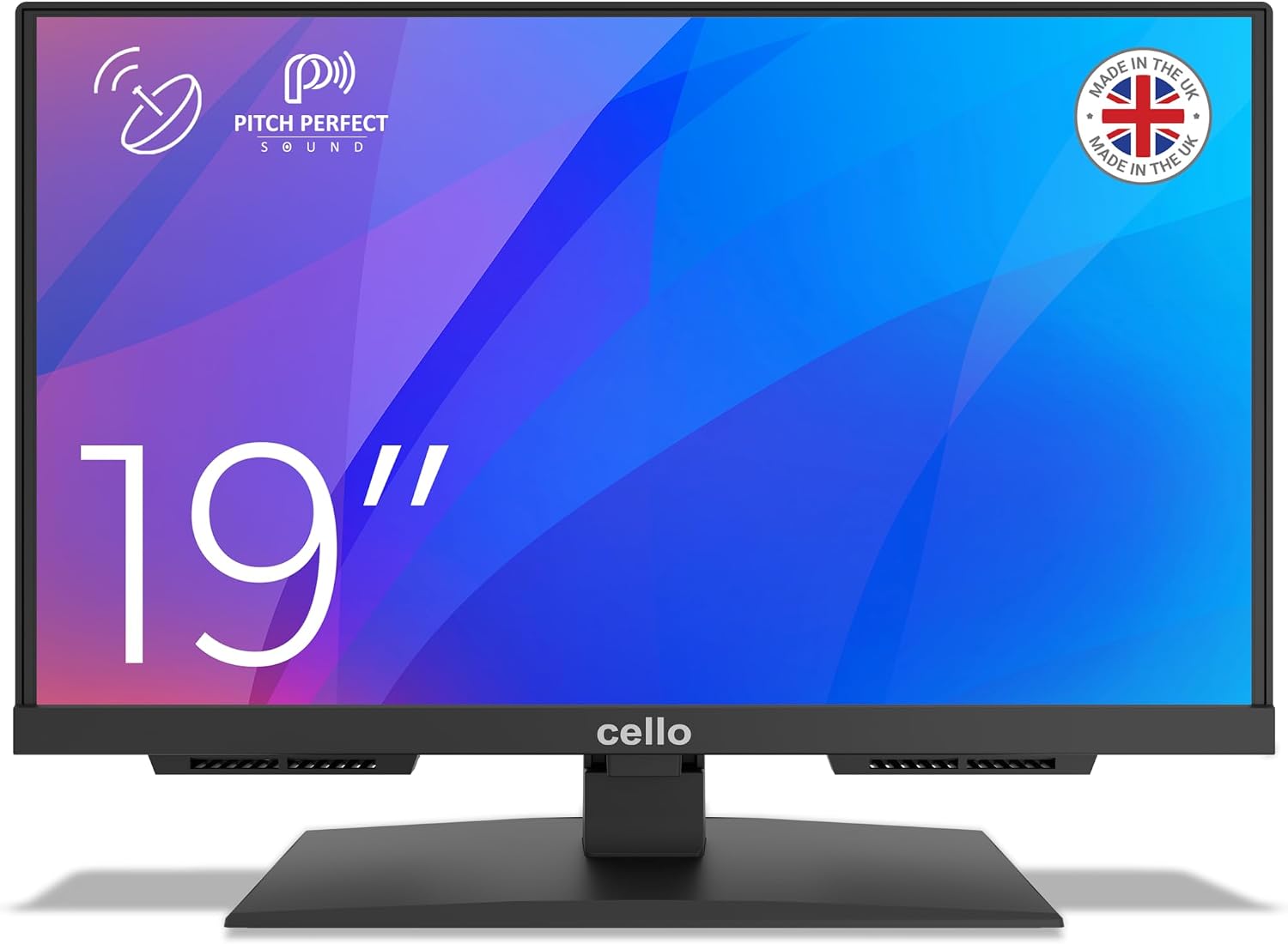 Detalle de Cello Téléviseur LED Full HD 19" sans Cadre C1924SH-12V – DVB-S2, HDMI et Enregistrement USB