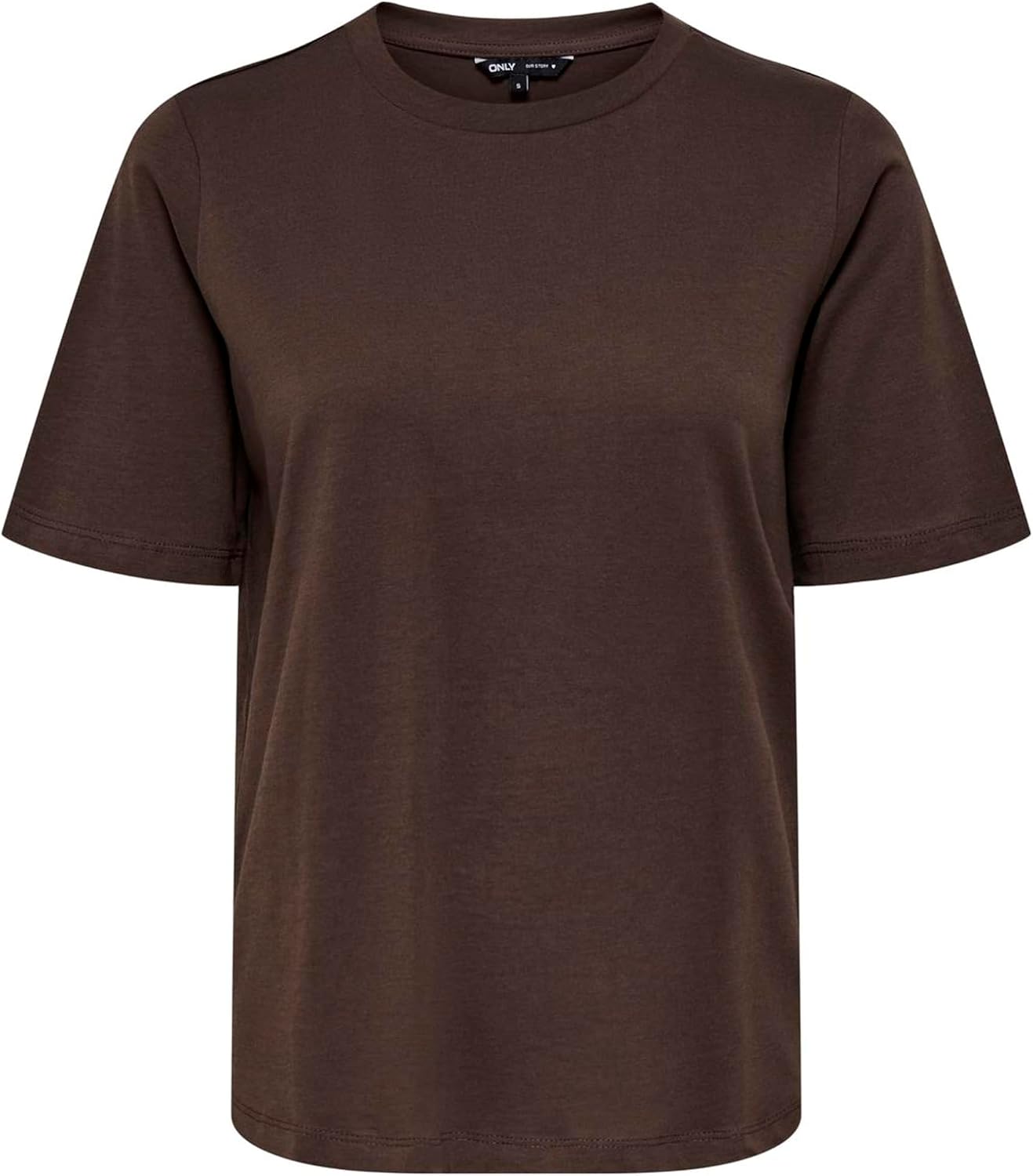 Detalle de T-shirt donna ONLY ONLONLY S/S Tee Jrs Noos girocollo maniche corte nero, taglio normale