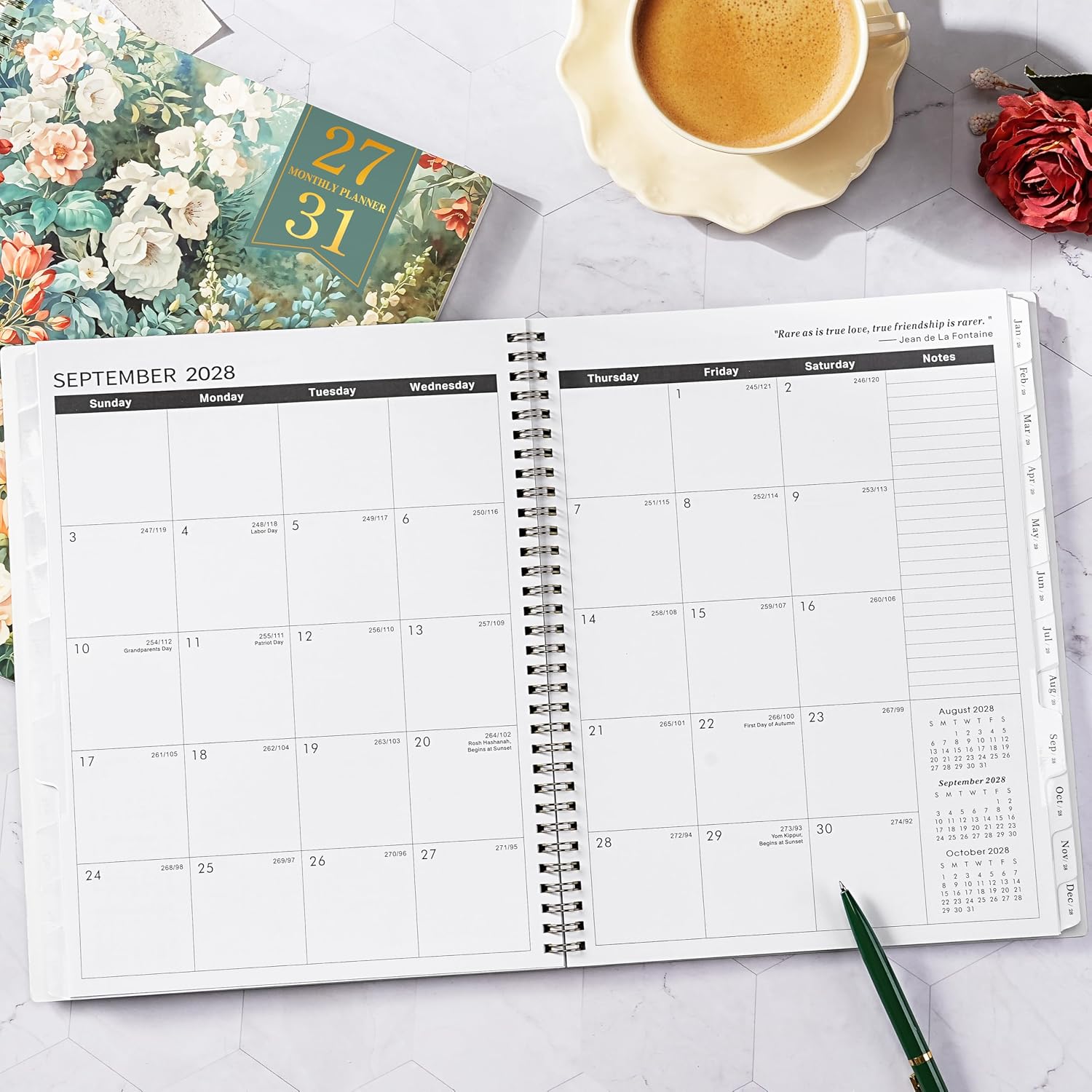 Detalle de Lemome 2027–2031 Monthly Planner, 9 x 11-Inch, Twin-Wire Binding