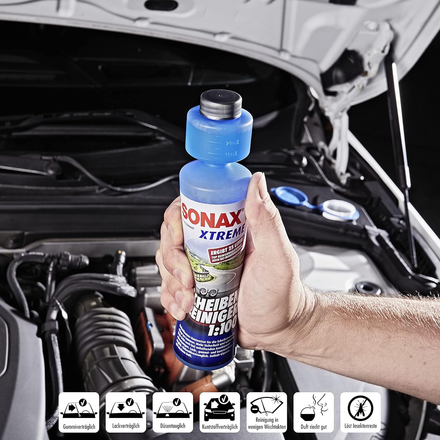 Thumbnail 4 de SONAX XTREME CLEAR VIEW 1:100 (250 ml) – A practical summer windscreen washer concentrate
