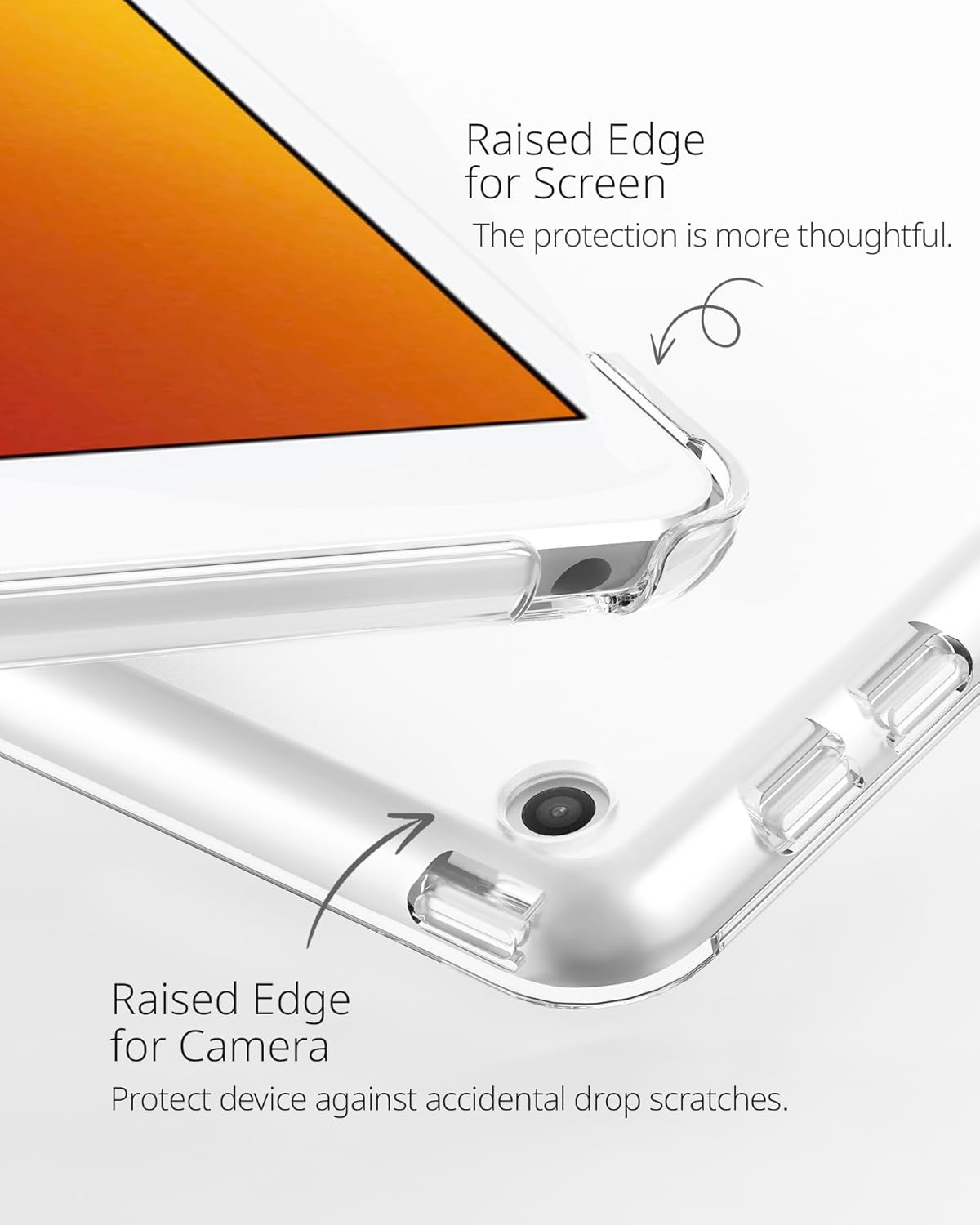 Detalle de CACOE Hülle für iPad 9. / 8. / 7. Generation 10.2 Zoll – Ultra Dünn mit Standfunktion, Blaues Sternenmuster, inkl. Schutzfolie