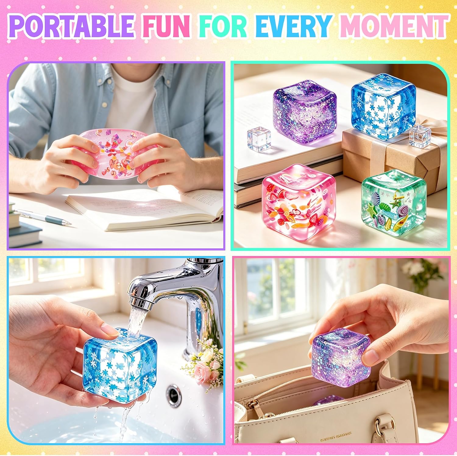 Thumbnail 5 de Cube Stress Balls 4-Piece Set