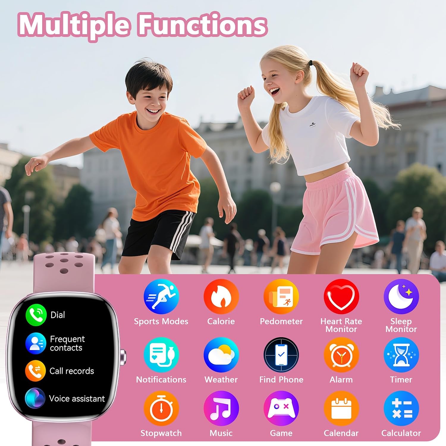 Detalle 2 de Tynggko Montre Connectée Enfants 100 modes