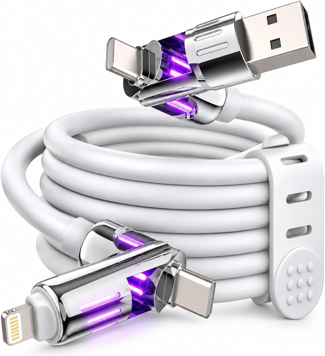 Detalle de MFish 4-in-1 Charging Cable, 6.6FT