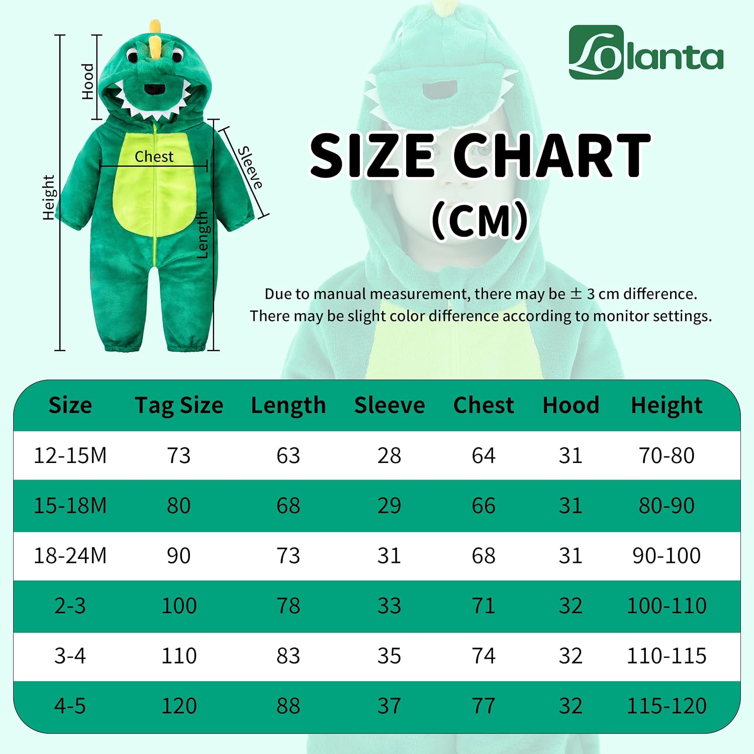 Thumbnail 3 de LOLANTA Costume dinosaure bébé capuche