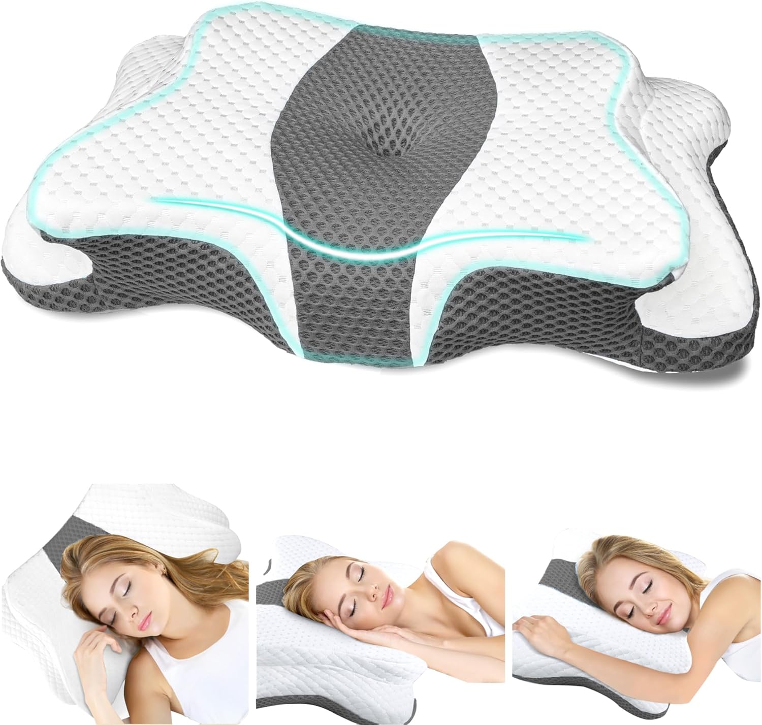 Detalle de CHxxy Memory Foam Cervical Pillow