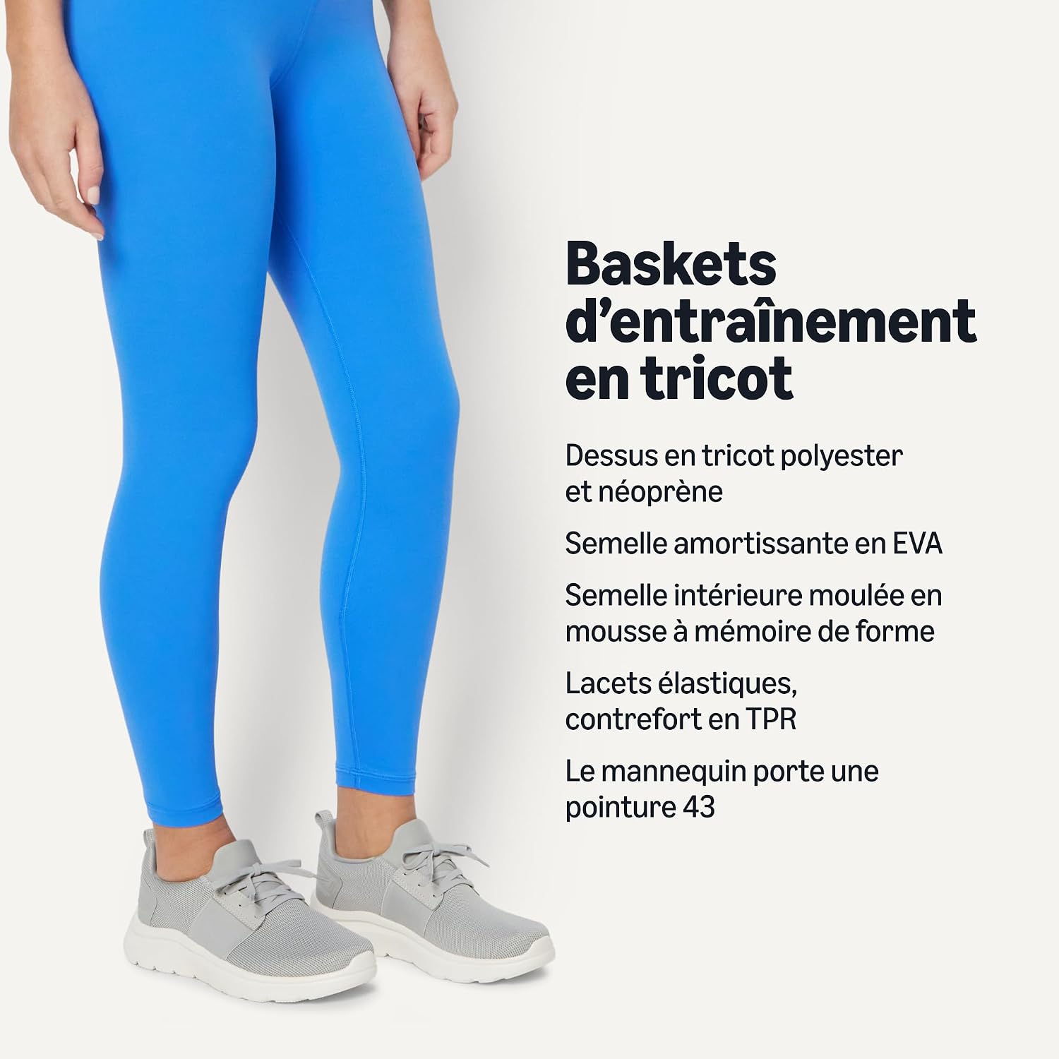 Detalle de Amazon Essentials Femme Baskets Cross Trainer légères en Tricot