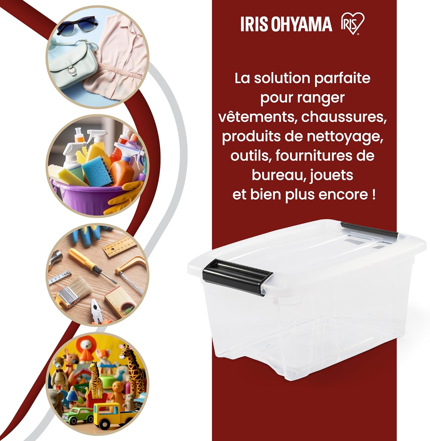 Thumbnail 4 de Iris Ohyama Lot de 6 boîtes 5L ⚙