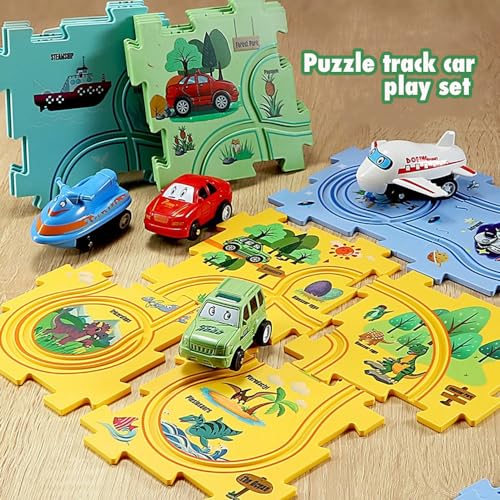 Detalle de Pista de Coche DIY para Niños 🚗 Juego Educativo 2-6 Años