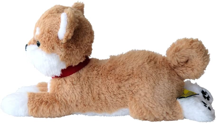 Detalle 1 de サンレモン ひざわんこ 柴犬 BE SS P-8092 ぬいぐるみ 10×26×13cm・おすわりやごろ寝のポーズに対応