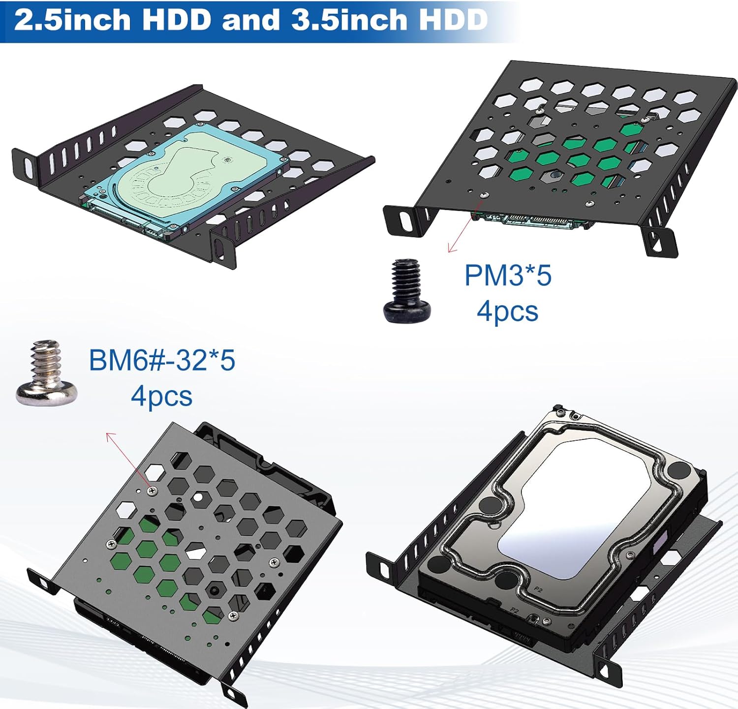 Thumbnail 5 de GeeekPi DeskPi RackMate TT Mini Server Cabinet (Silver) with 2x 0.5U rack shelves