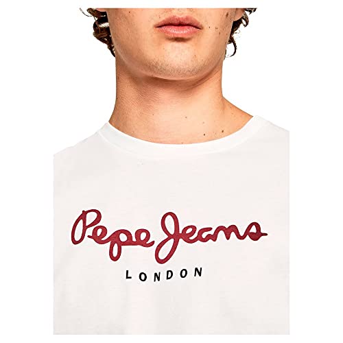 Detalle 2 de Pepe Jeans T-Shirt Regular Fit con maxi logo y algodón sostenible
