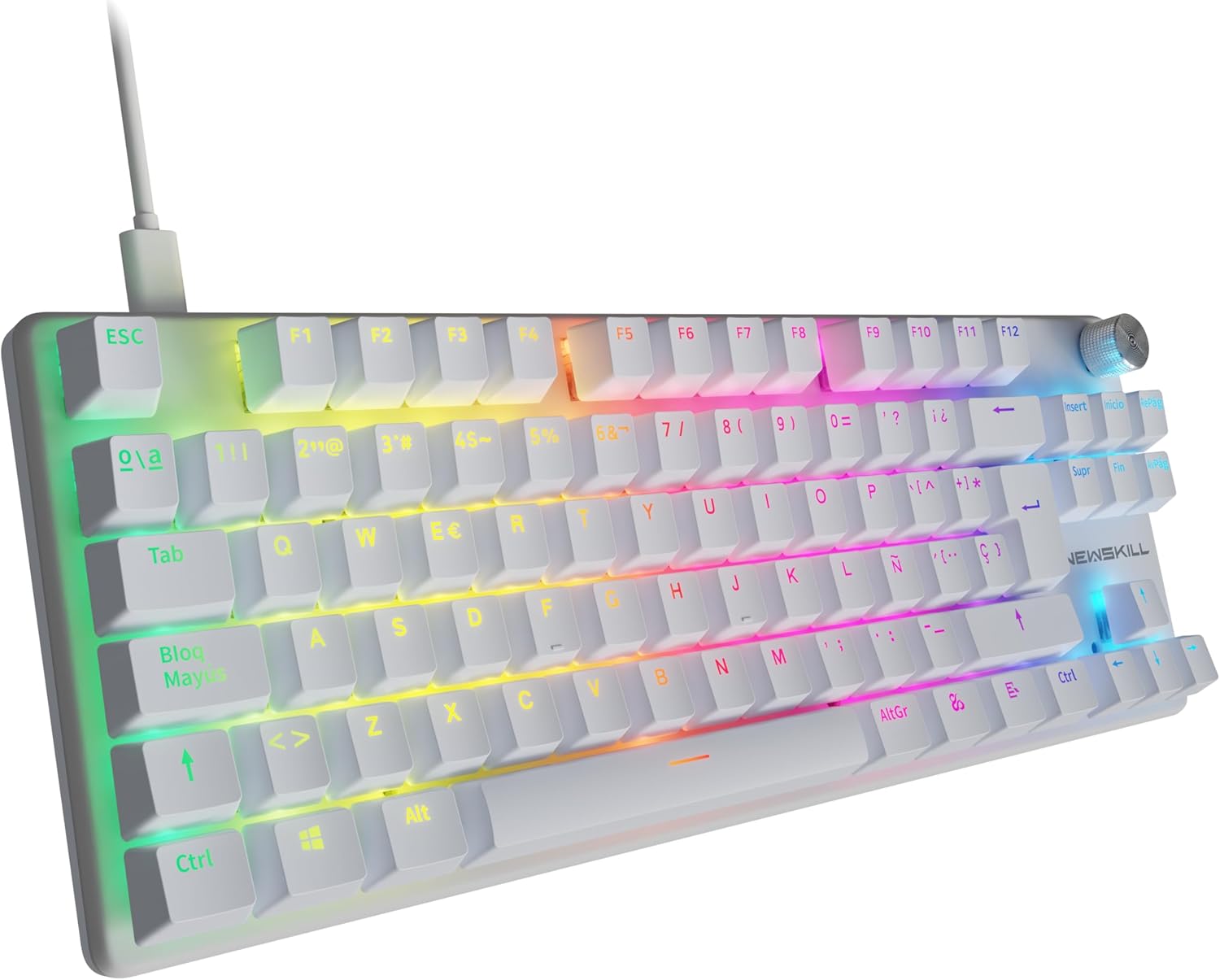 Thumbnail 1 de NEWSKILL Serike V2 Teclado mecánico Full Layout RGB con switches Hot-Swap