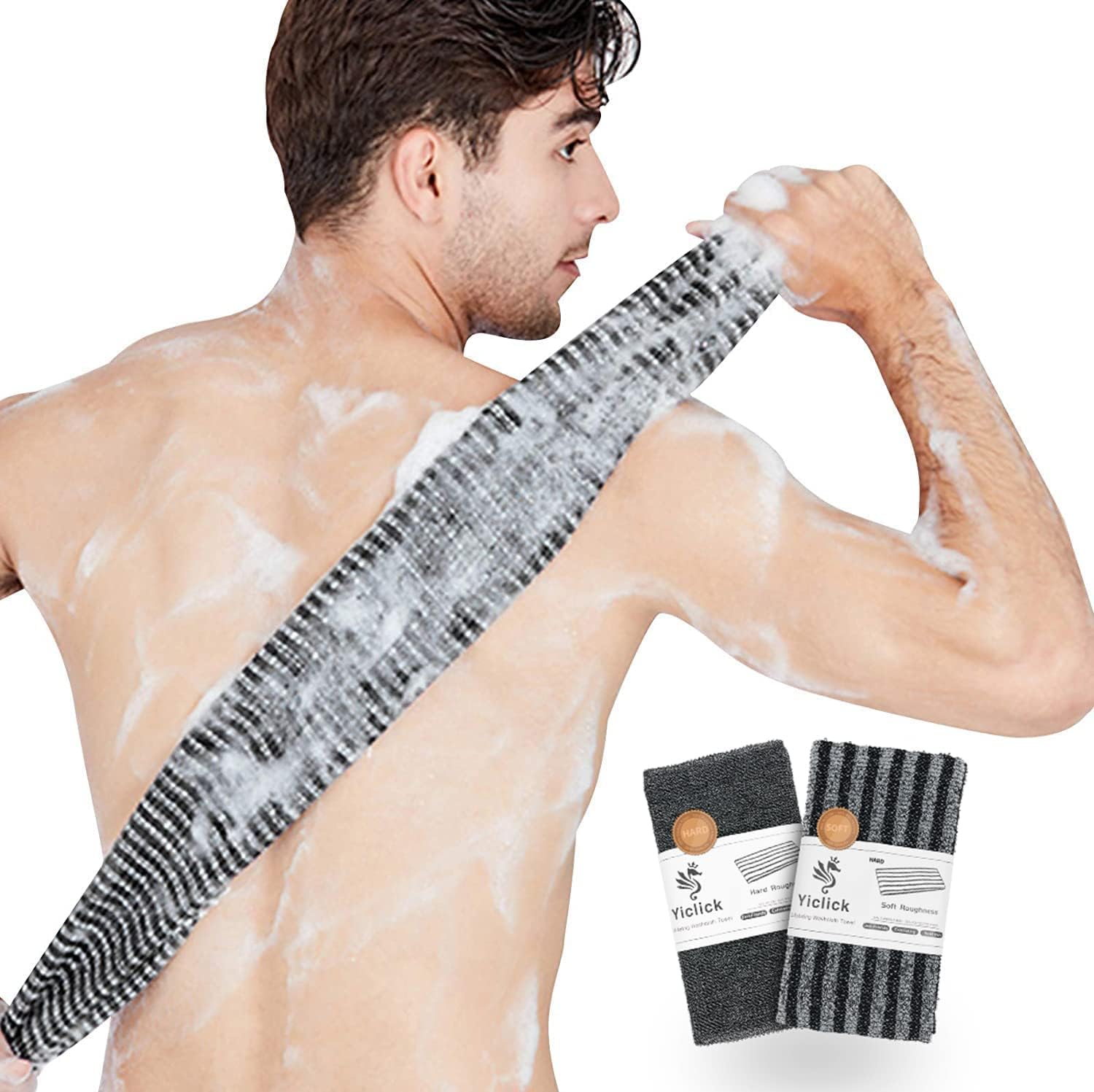 Yiclick Exfoliating Body Scrubber back washcloth