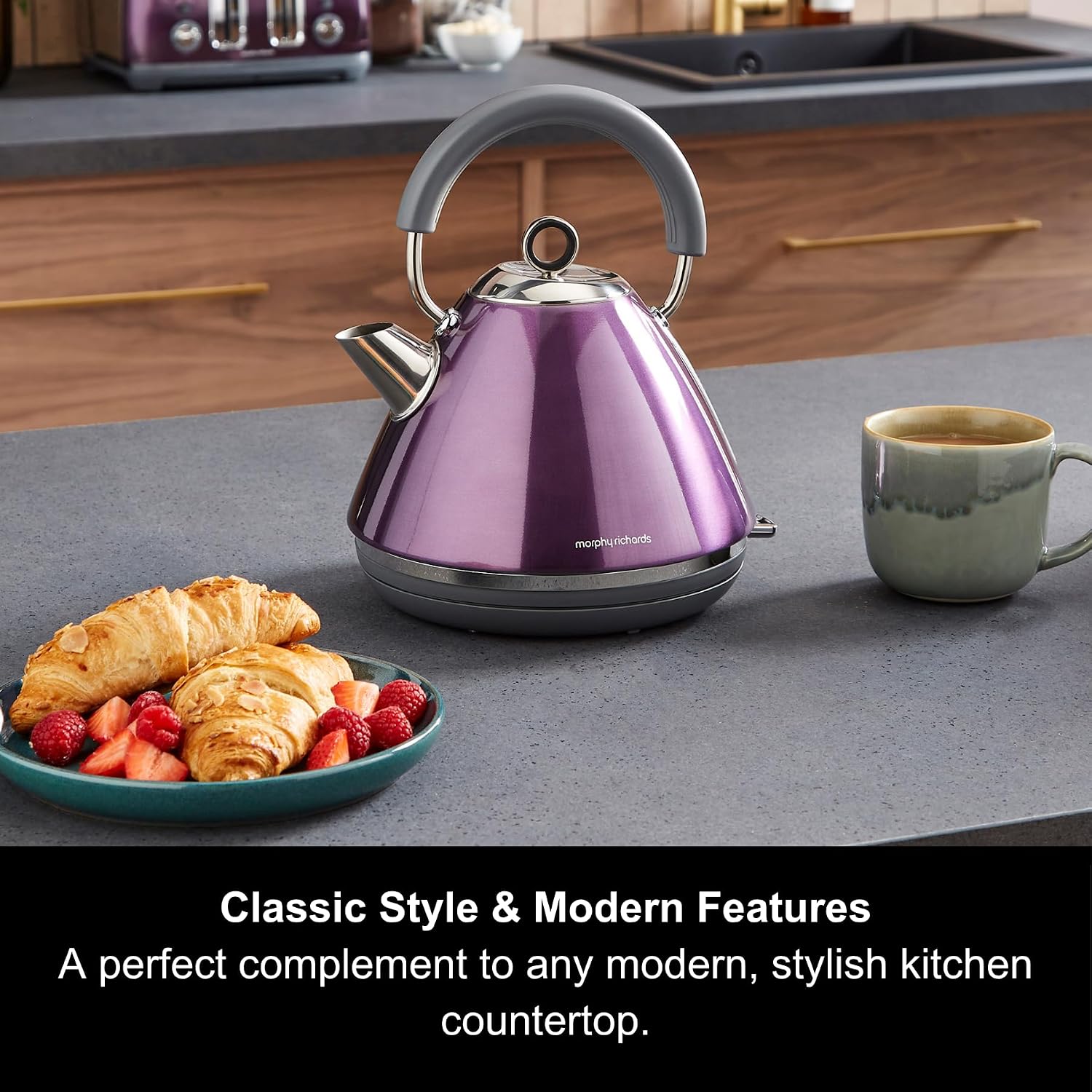 Thumbnail 1 de Morphy Richards Accents Pyramid Kettle 1.5L ⌛