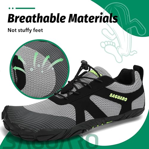 Thumbnail 2 de SAGUARO Barefoot minimalistas para training, trail y agua (Gris Nube) – Talla 45 EU