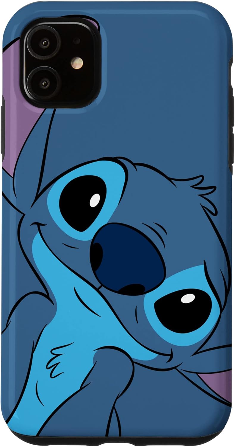 Thumbnail 6 de Coque Disney Lilo & Stitch Cute Stitch Face Slate Gray pour iPhone 15