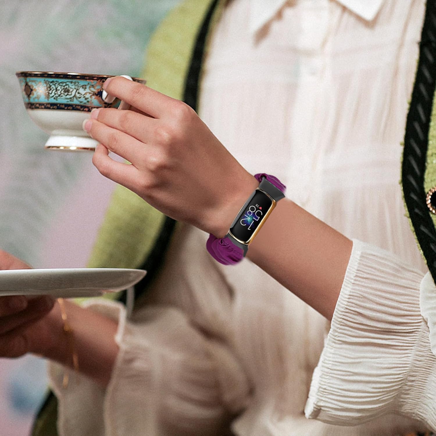 Thumbnail 5 de DKGKOO Scrunchie Strap 3 Pack for Fitbit Luxe