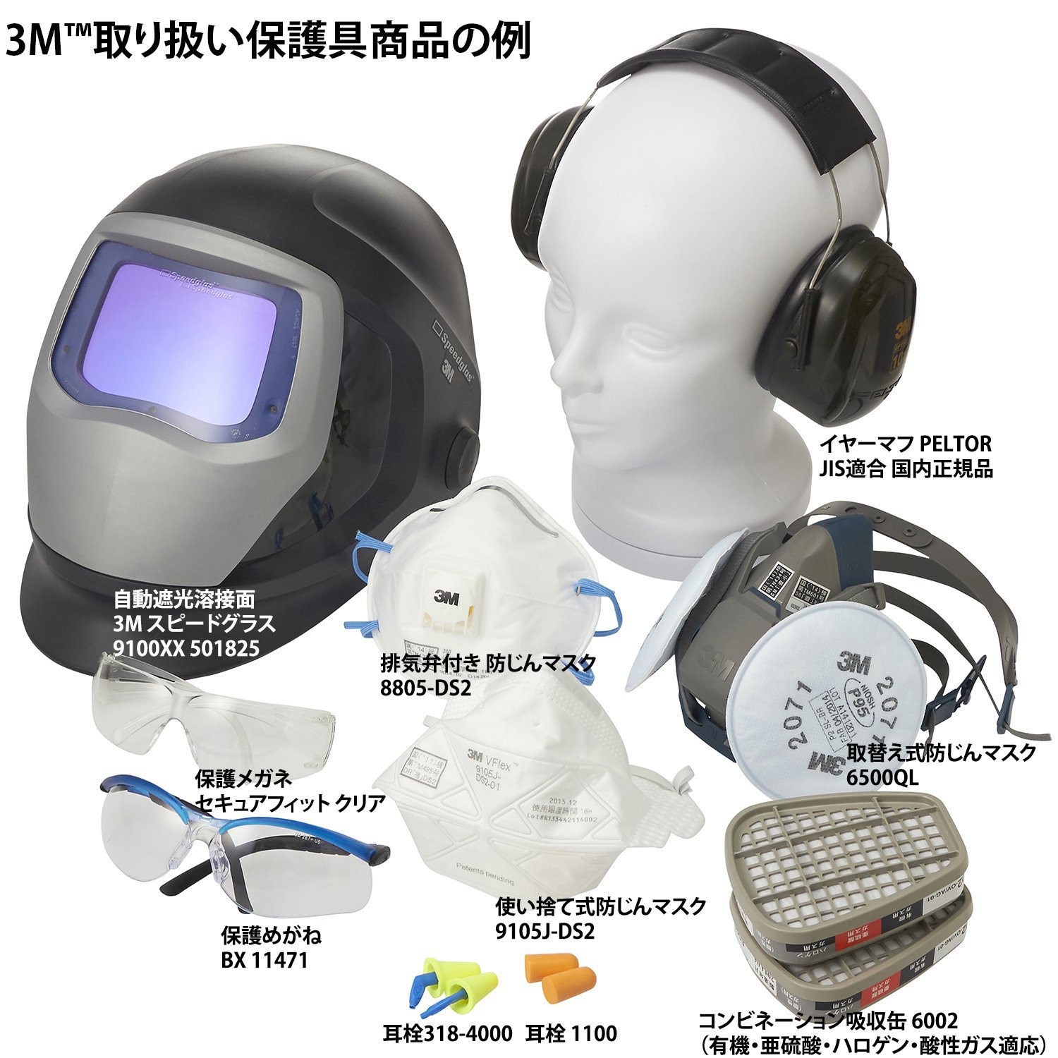 Thumbnail 4 de 3M PELTOR H10B 防音イヤーマフ JIS適合品・ネックバンド式・二重構造