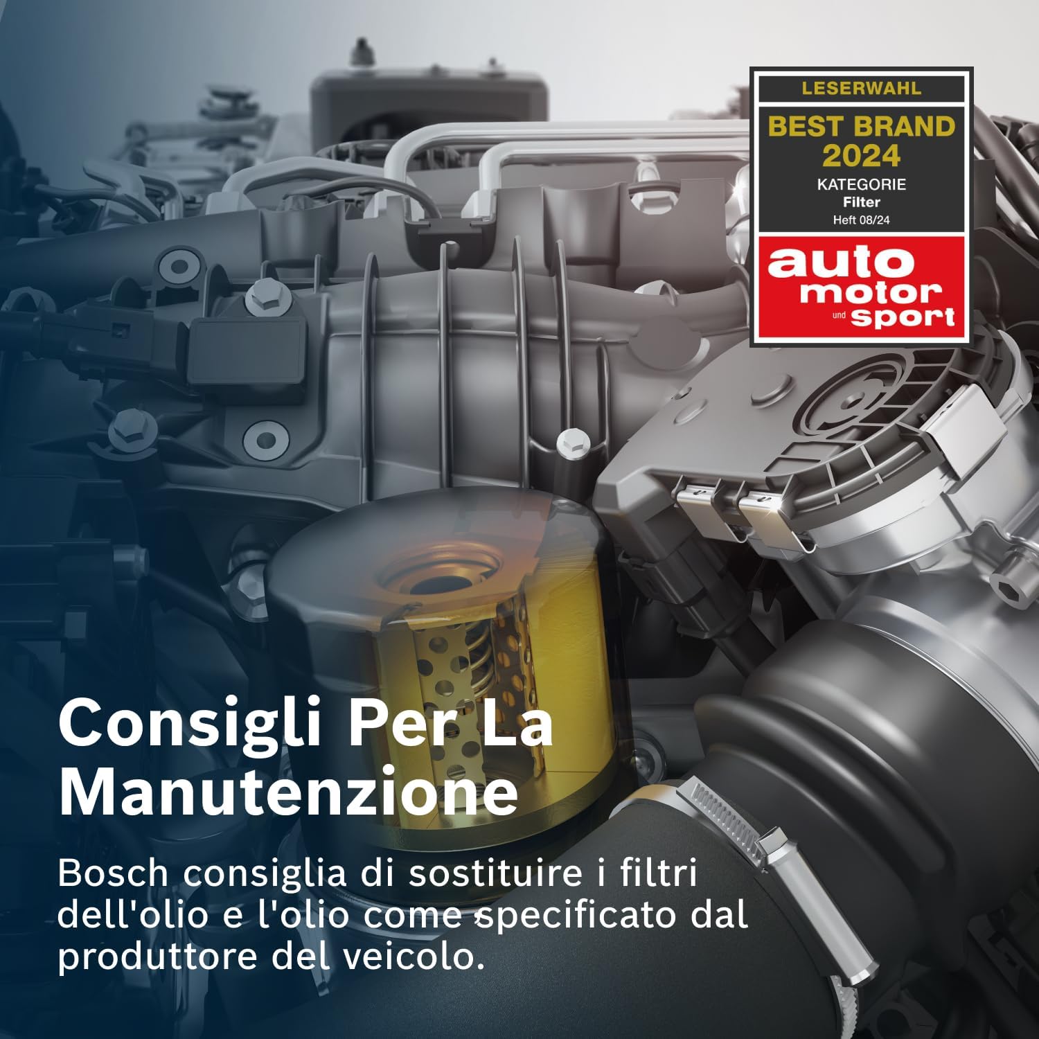 Thumbnail 6 de Bosch filtro olio per auto P7023: protegge l’olio motore e supporta una lubrificazione costante