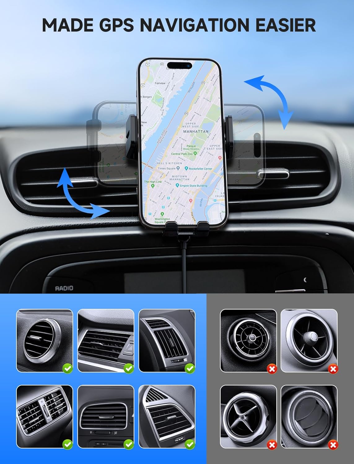 Detalle 2 de MOKPR Handyhalterung Auto 15W