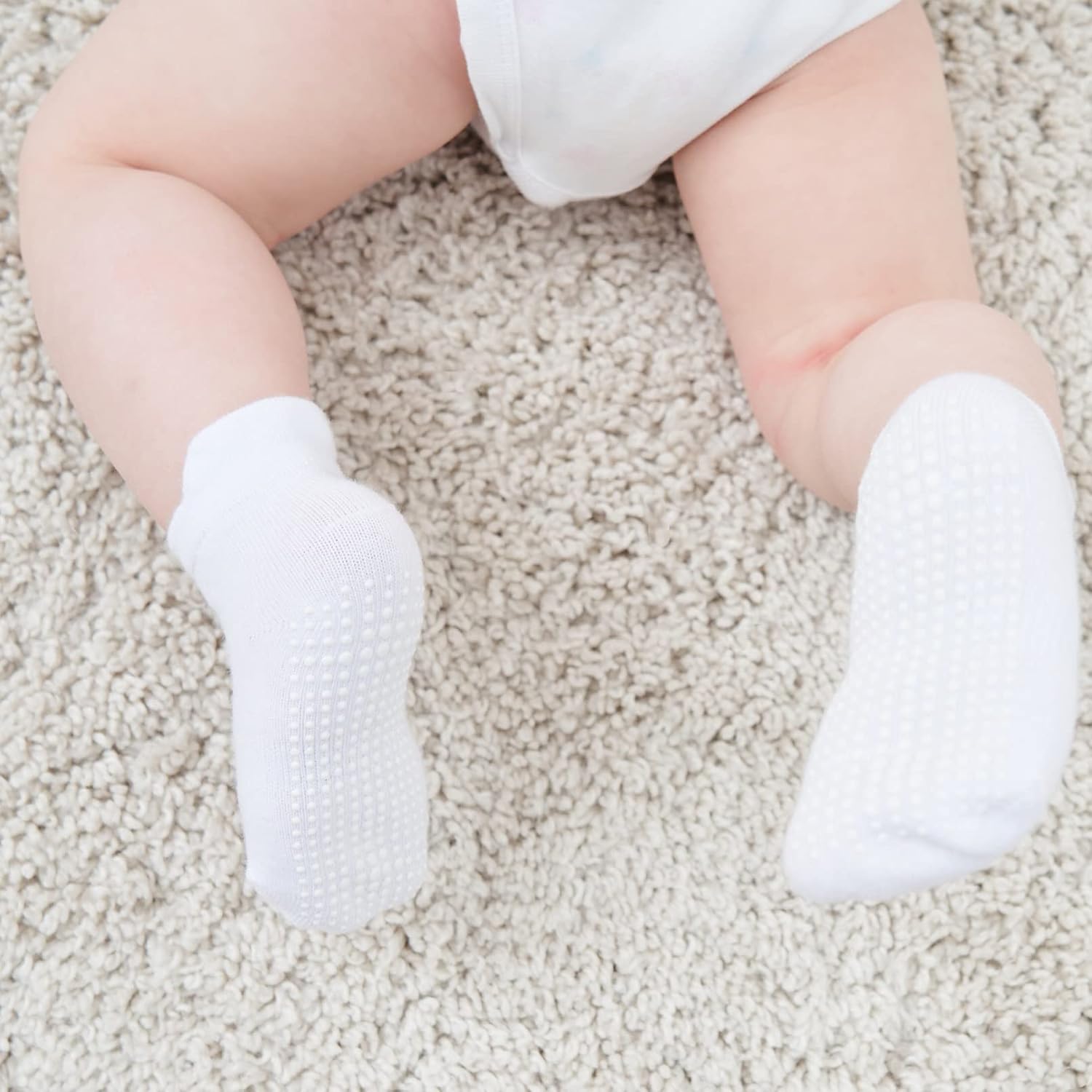 Thumbnail 6 de Zaples Baby Non Slip Grip Ankle Socks with Non Skid Soles — 9 Pack, Cotton-Rich, All-Season Anti-Slip