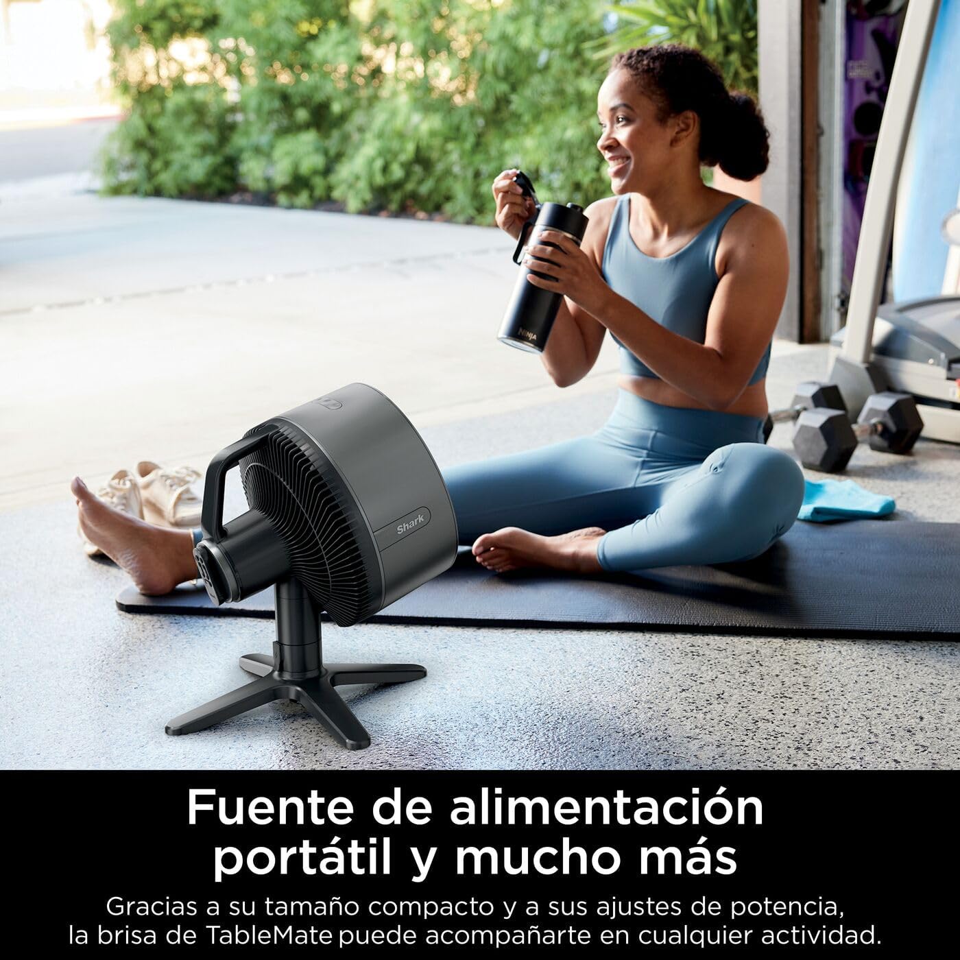 Detalle de Shark FlexBreeze TableMate Ventilador inalámbrico, 24h autonomía, FA150EU