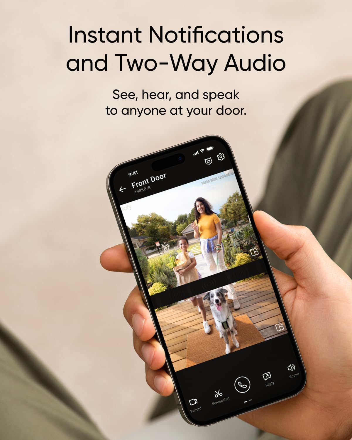 Detalle 2 de eufy Security Video Doorbell E340: Dual Cameras, 2K HD, Battery or Wired, No Subscriptions