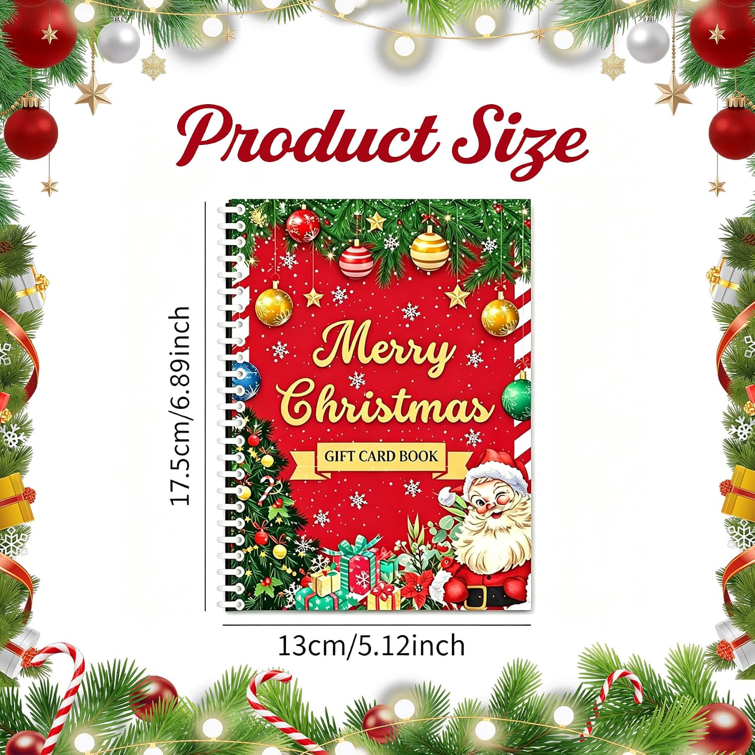 Thumbnail 6 de FCNHHDK Christmas Gift Card Booklet, 15-Page Spiral-Bound DIY Holder