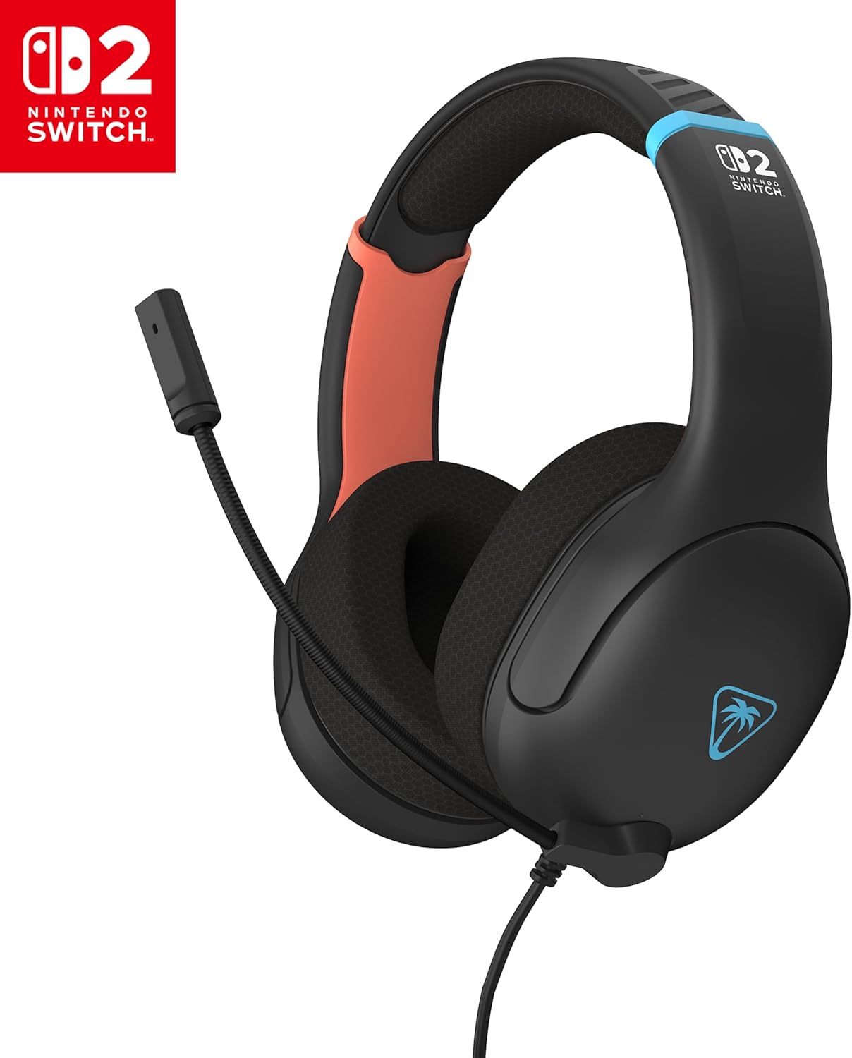 Turtle Beach Airlite Fit Nero Carbone cuffie da gioco con cavo con licenza ufficiale Nintendo Switch