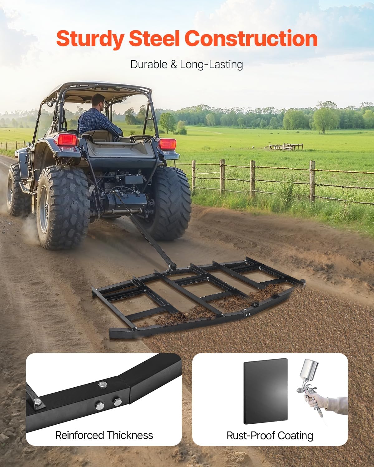 Detalle 2 de VEVOR Drag Harrow 84-Inch Width