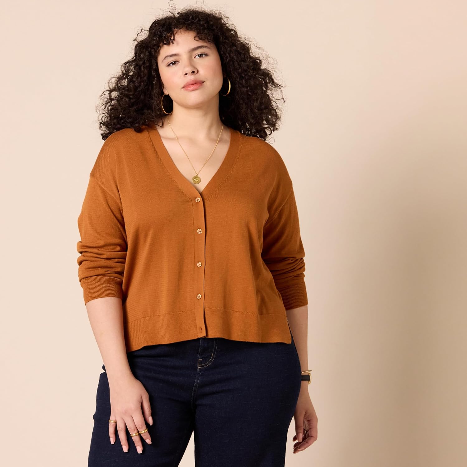 Thumbnail 5 de Amazon Essentials Womens V-Neck Cropped Cardigan