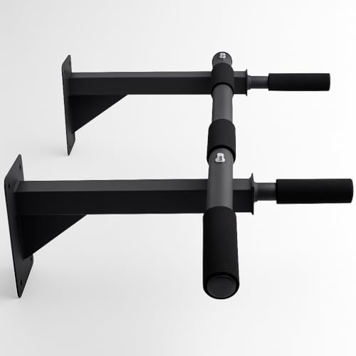 Detalle de T-LoVendo Barra de Dominadas para Pared. Crossfit. Pull-up bar. Soporta 140 kg. Instalación con tornillos incluidos